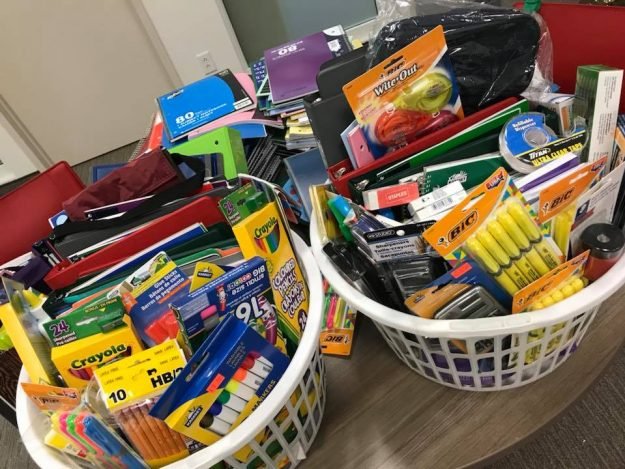 School Supply Donation Sept. 2018