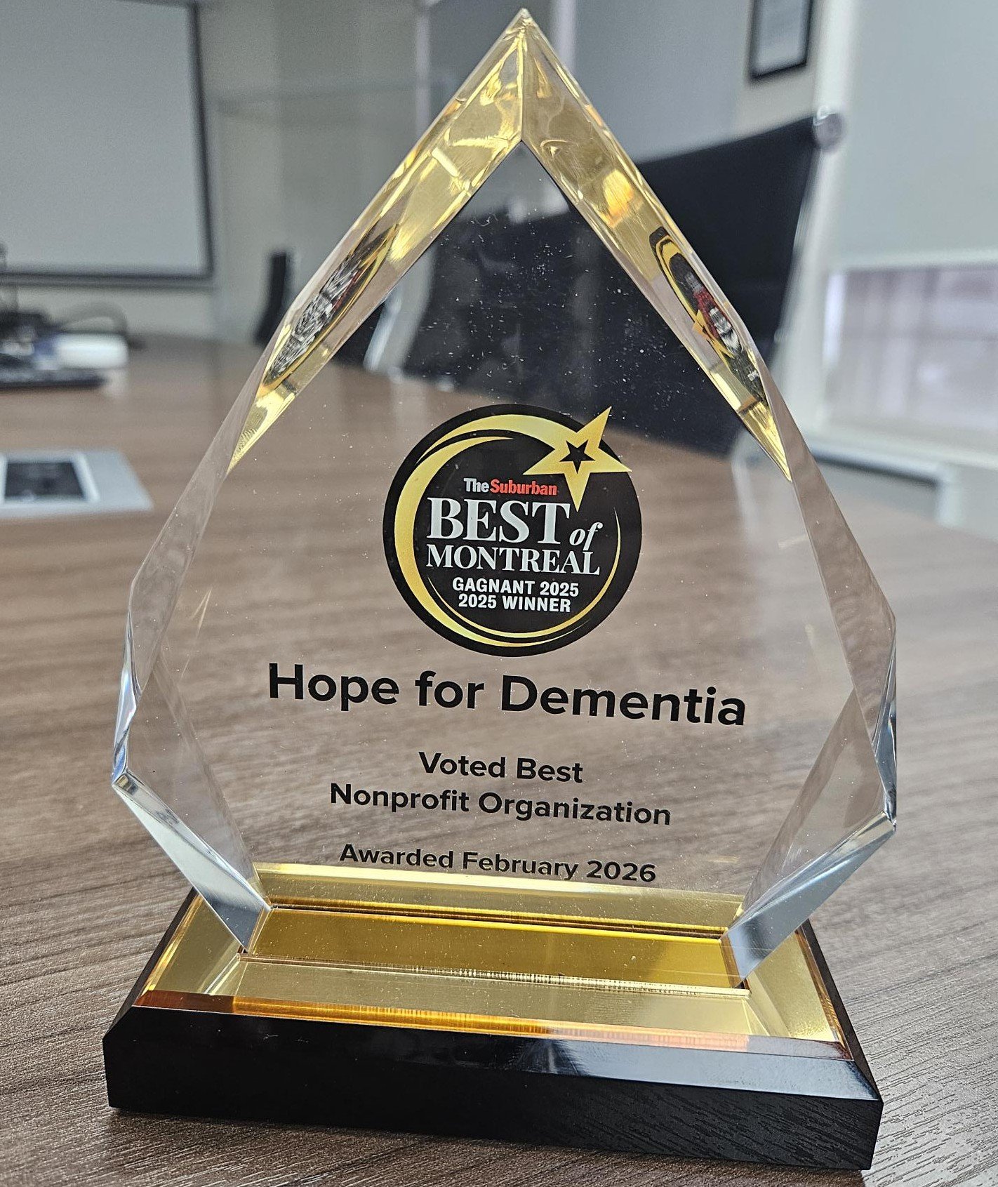 Trophy – Best of Montreal Nonprofit 2025